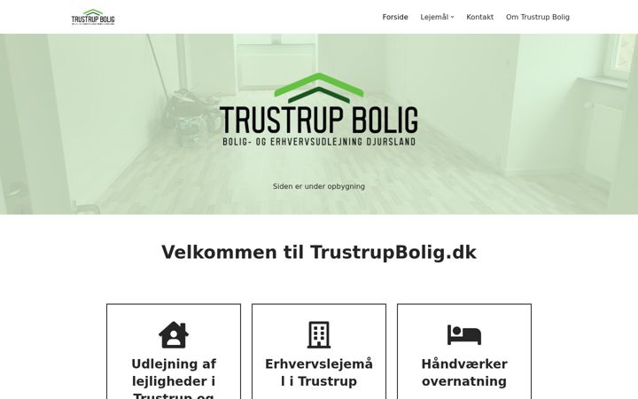 Screenshot von trustrupbolig.dk