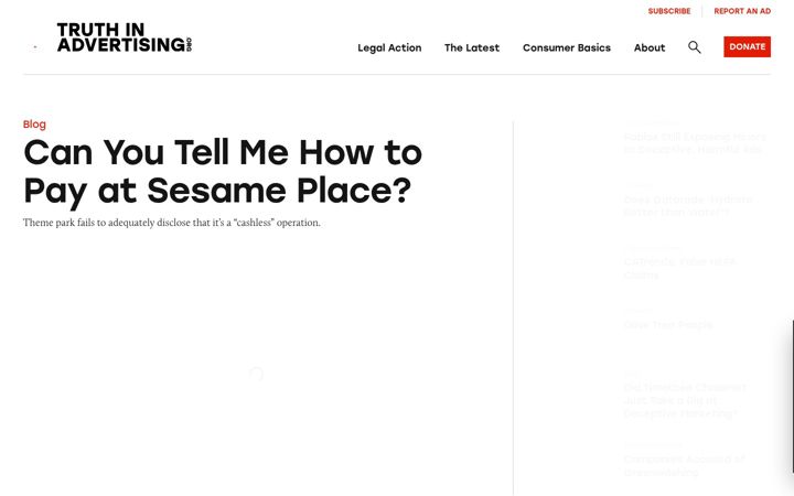 Screenshot of truthinadvertising.org