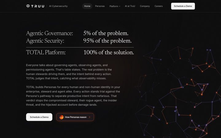 Screenshot of truu.ai