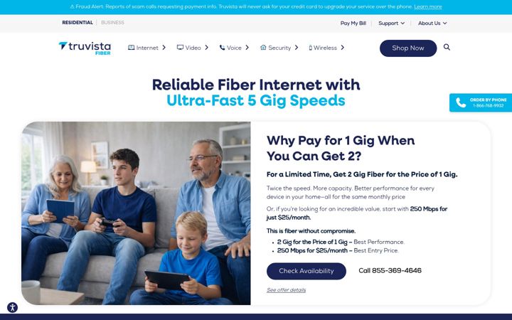 Screenshot of truvista.net