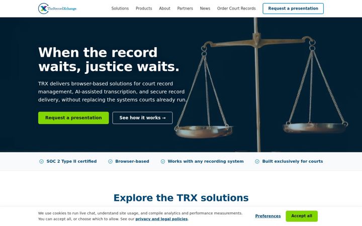 Screenshot of trxchange.com