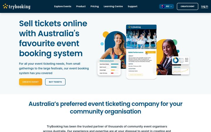 Képernyőkép: trybooking.com