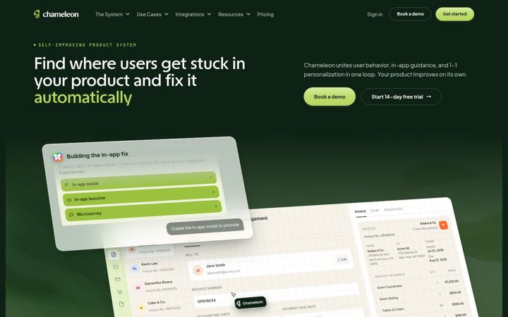 Képernyőkép: trychameleon.com