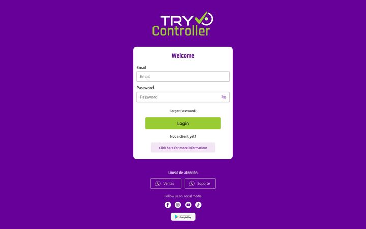 Screenshot ta' trycontroller.co