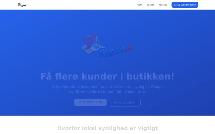Екранна снимка на trygads.dk