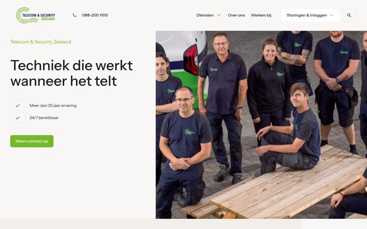 Screenshot stránky ts-zld.nl