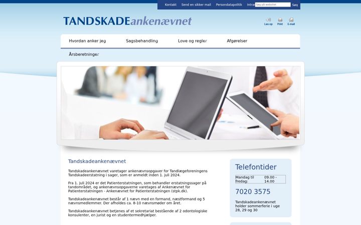 Screenshot of tsan.dk
