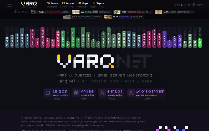 Screenshot of tsarvar.ru