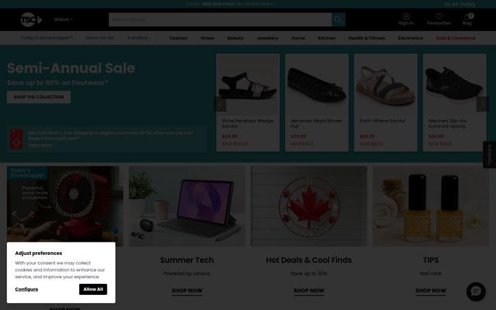 Screenshot of tsc.ca