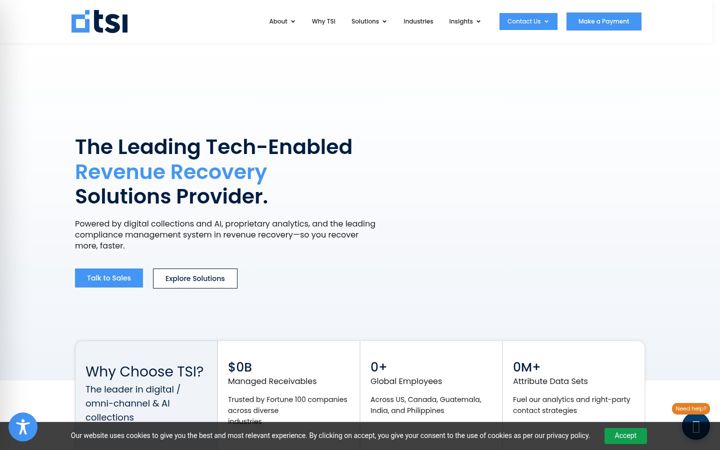 Screenshot of tsico.com