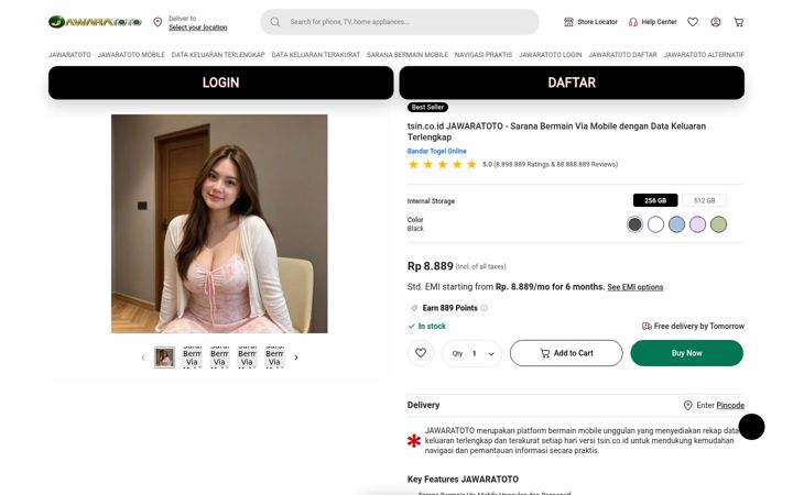 Screenshot of tsin.co.id