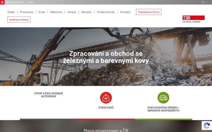 Snímek obrazovky tsr.cz