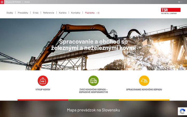 Screenshot του tsr.sk