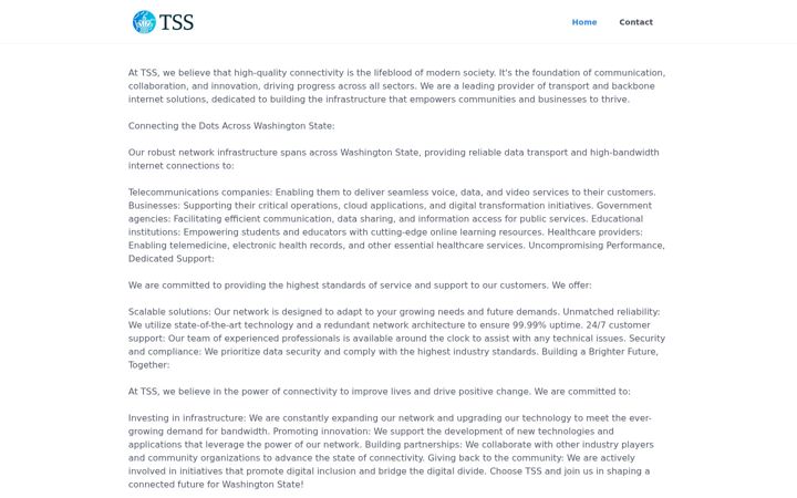 Screenshot of tss.net