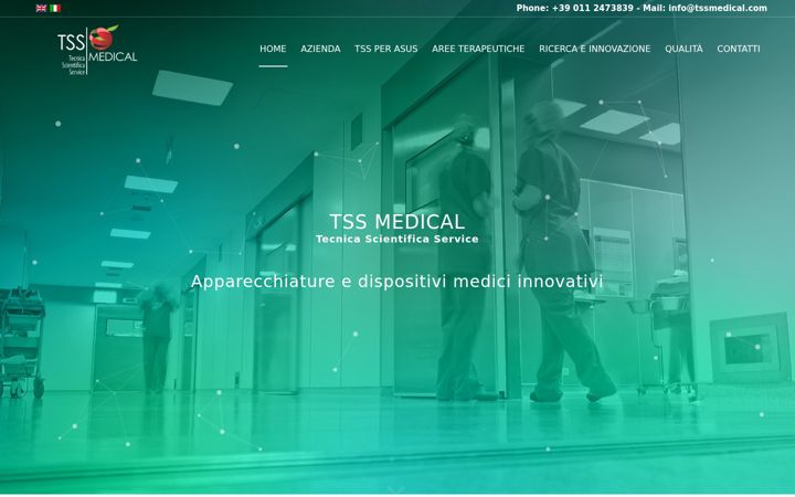 Snímek obrazovky tssmedical.com