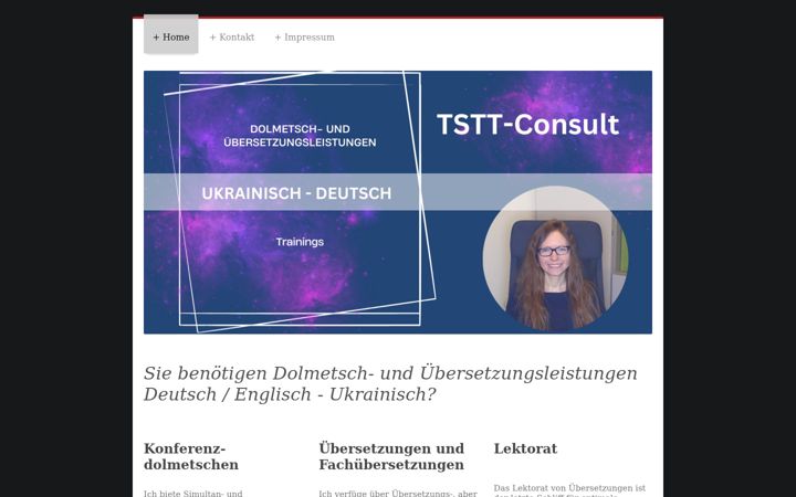 Screenshot von tstt-consult.de