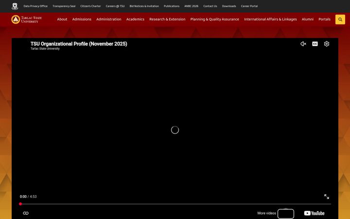 Screenshot of tsu.edu.ph