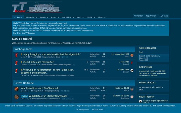 Screenshot of tt-board.de