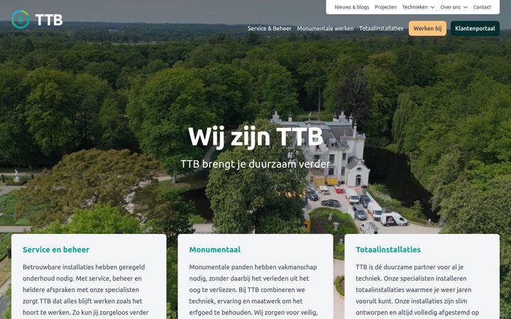Screenshot ta' ttb.nl