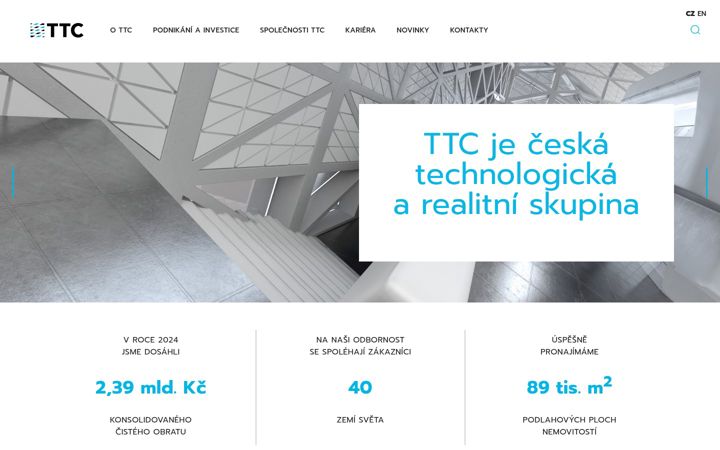 Screenshot von ttc.cz