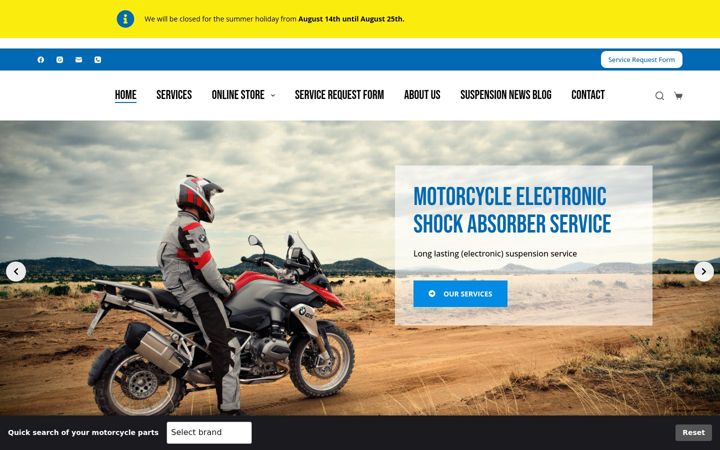 Screenshot of ttechsuspension.com