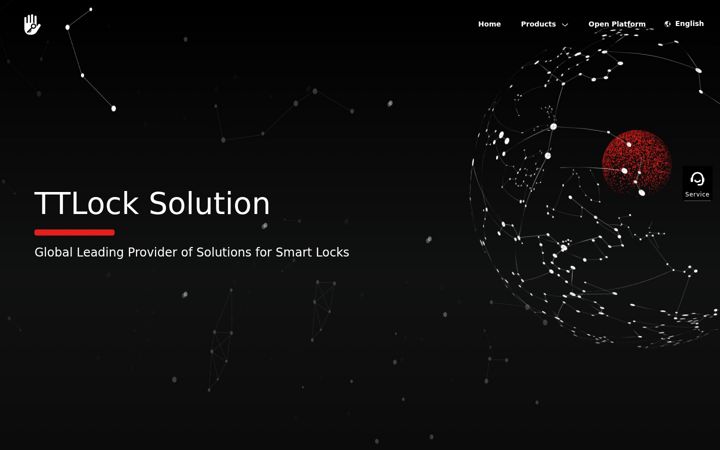 Screenshot of ttlock.com