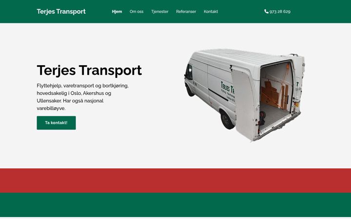 Snímek obrazovky ttransport.no