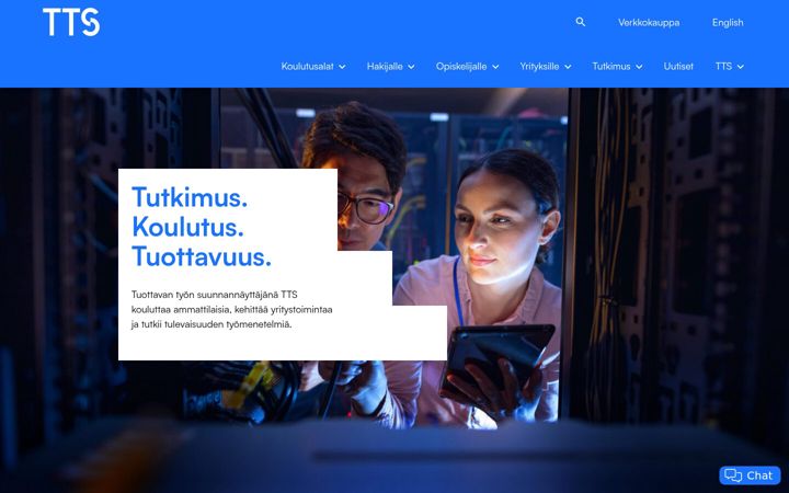 Screenshot του tts.fi