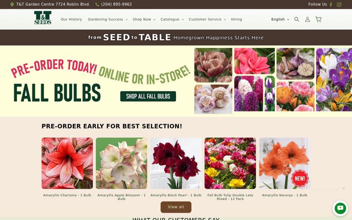Screenshot of ttseeds.com