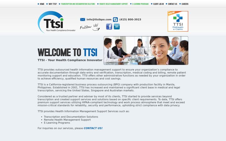 Screenshot of ttsibpo.com