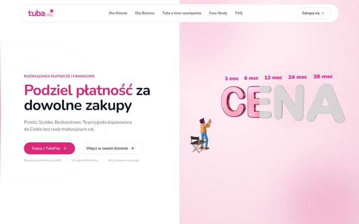 Screenshot of tubapay.pl