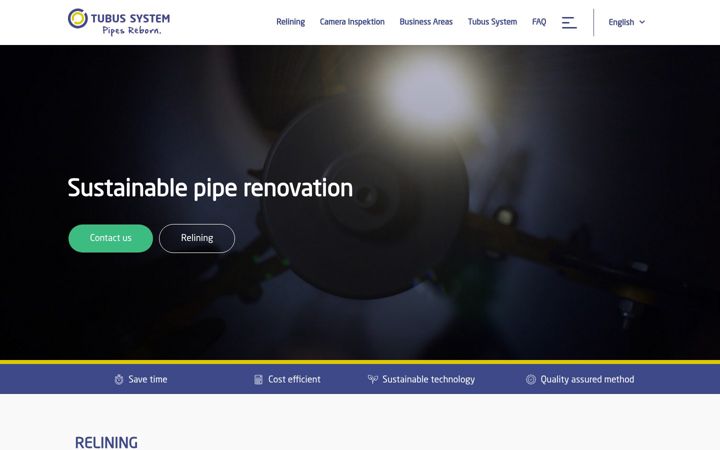 Screenshot of tubussystem.com