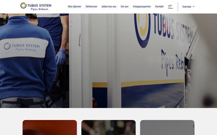 Skærmbillede af tubussystem.se