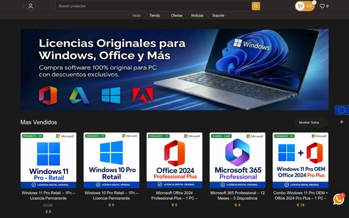 Posnetek zaslona tucodigodigital.com