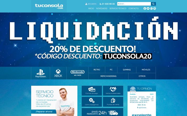 Zrzut ekranu tuconsola.com