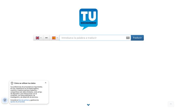 Screenshot of tudiccionario.es