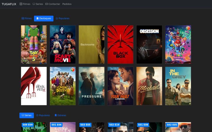 Screenshot of tugaflix.site