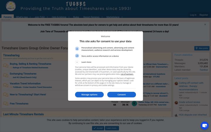 Screenshot von tugbbs.com