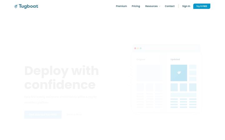 Screenshot of tugboatqa.com
