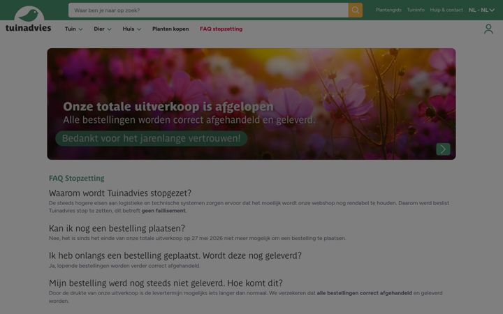 Screenshot of tuinadvies.nl