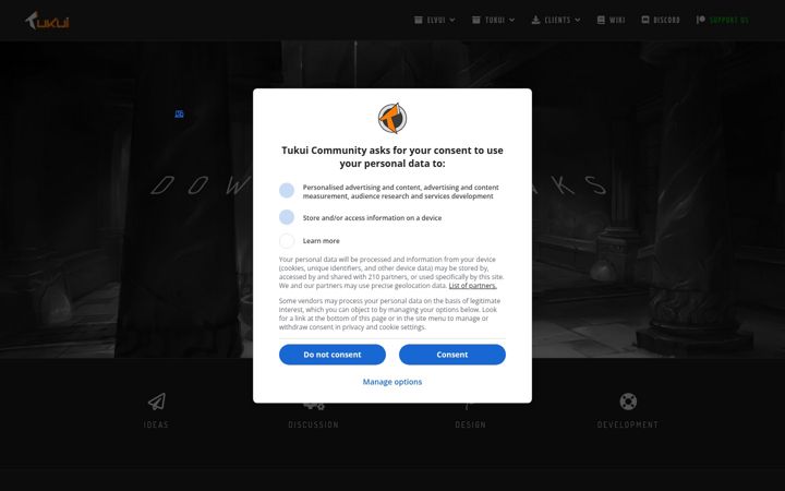 Screenshot of tukui.org
