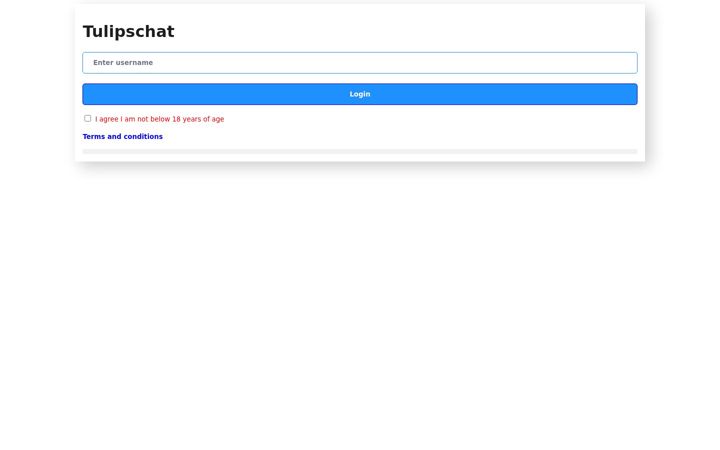 Screenshot of tulipschat.online