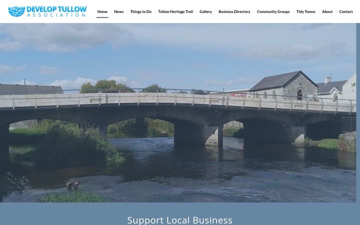 Skjermbilde av tullow.ie