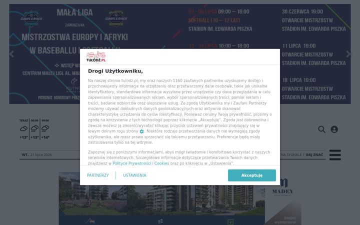 Screenshot of tulodz.pl