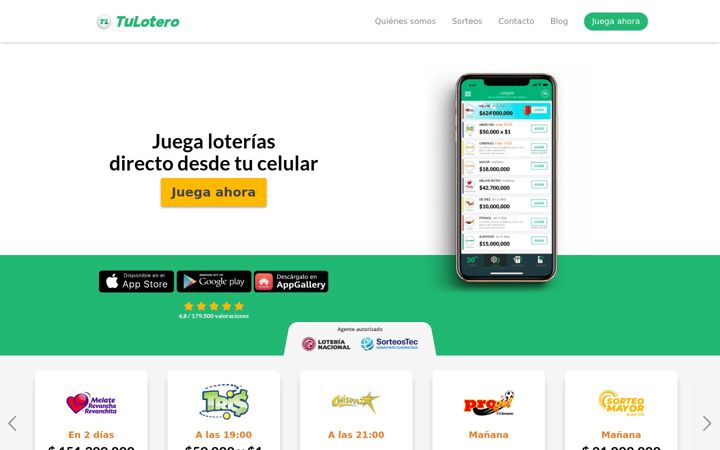 Screenshot of tulotero.mx