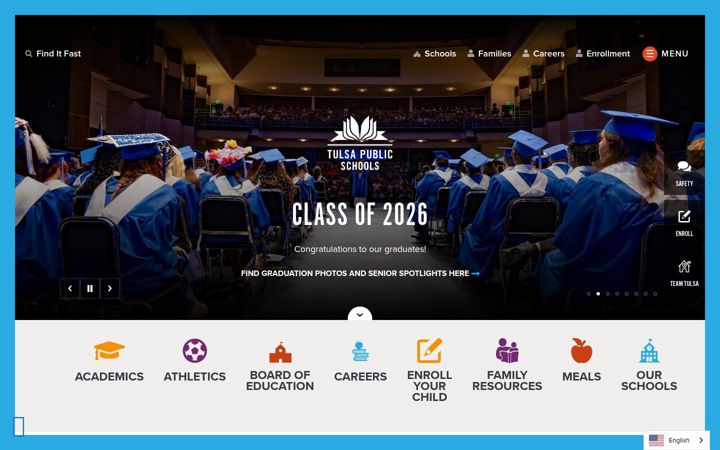Screenshot of tulsaschools.org