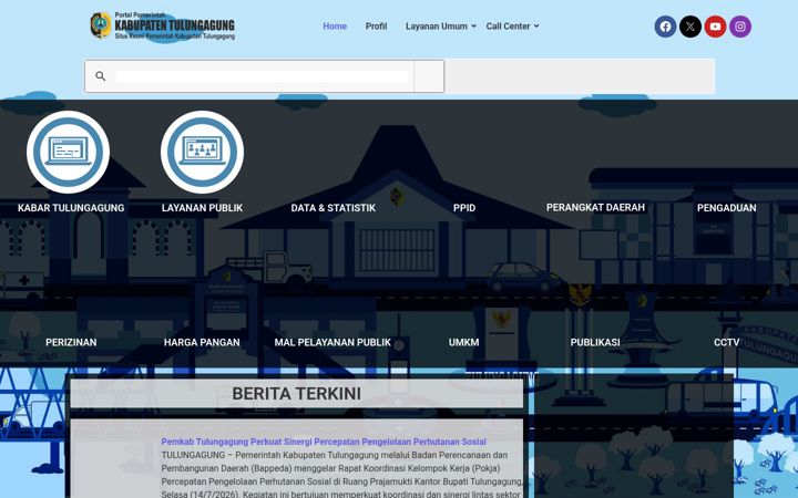 Screenshot of tulungagung.go.id