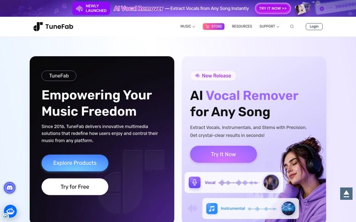 Screenshot of tunefab.com