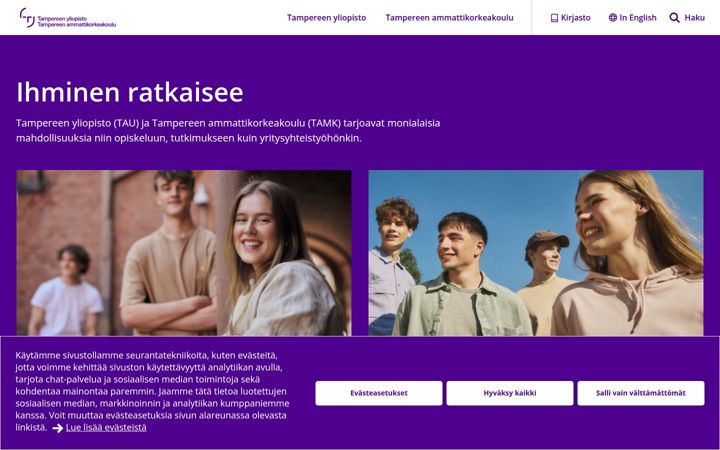 Ekraanipilt saidist tuni.fi