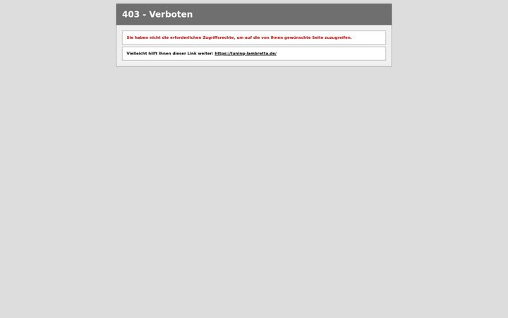 Skjermbilde av tuning-lambretta.de